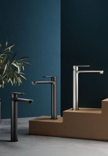 Высокий смеситель для раковины Splenka S222.15.09 графит